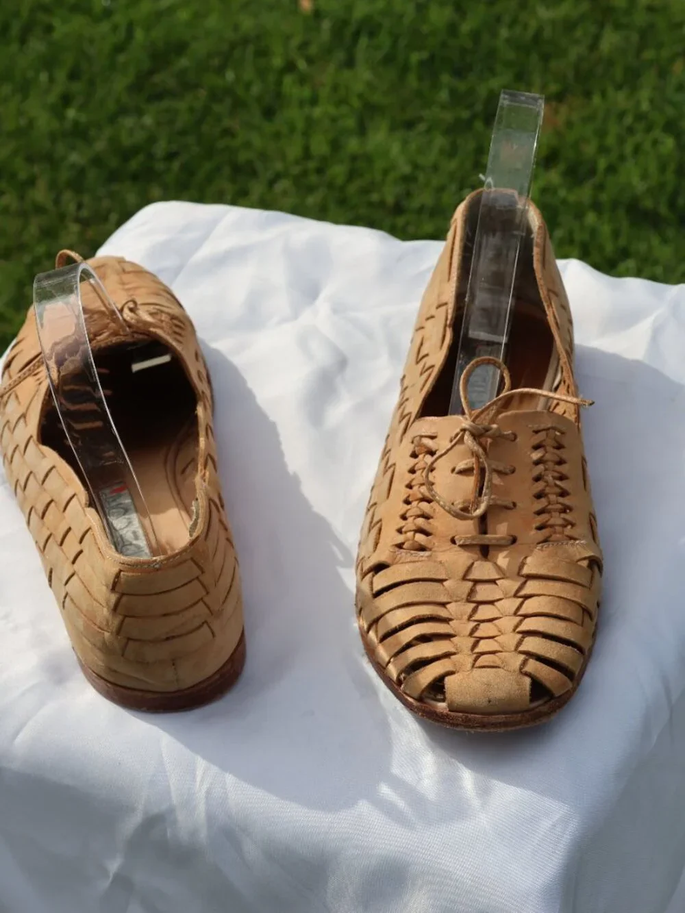 ESpirit De Corp Leather Slip-On Sandals
